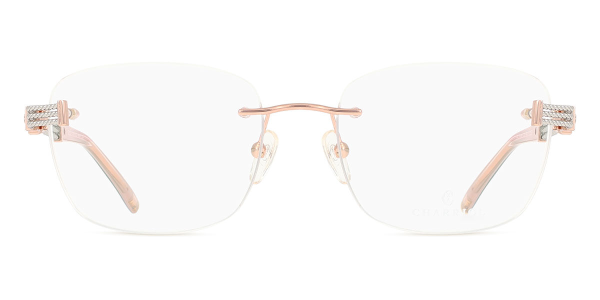 シャリオール Charriol PC71065 C03 Rimless リムレス 光沢のあるローズゴールド Women レディース 女性用 ウィメンズ Eyeglasses メガネ 眼鏡 めがね フレーム 伊達メガネ 【正規品】【新品】【海外通販】【送料無料】｜SmartBuyGlasses