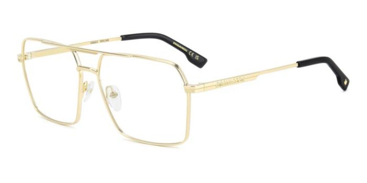 ディースクエアード2 Dsquared2 D2 0157 000 Full rim フルリム ゴールド Men メンズ 男性用 Eyeglasses メガネ 眼鏡 めがね フレーム 伊達メガネ 【正規品】【新品】【海外通販】【送料無料】|SmartBuyGlasses