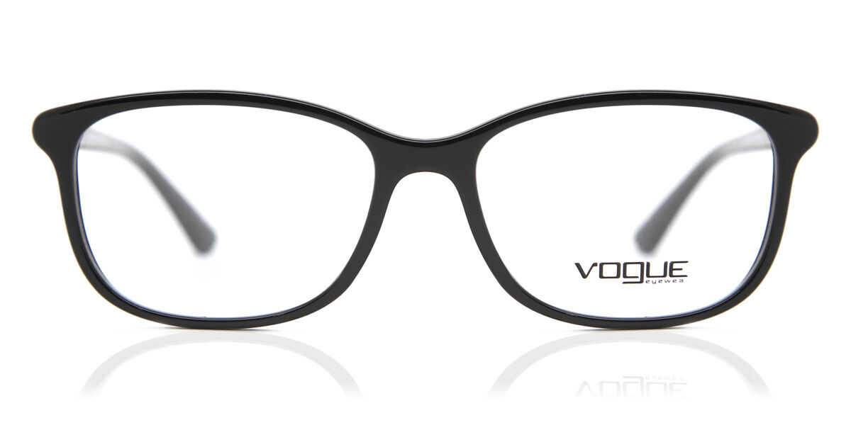 ヴォーグアイウェア Vogue Eyewear VO5163 Wavy Chic W44 Full rim フルリム ブラック Women レディース 女性用 ウィメンズ Eyeglasses メガネ 眼鏡 めがね フレーム 伊達メガネ 【正規品】【新品】【海外通販】【送料無料】｜SmartBuyGlasses