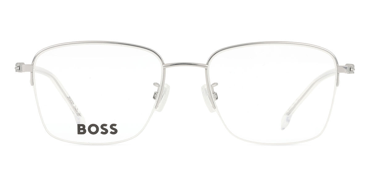 ボス BOSS 1800/F Asian Fit 010 Semi rimless セミリムレス シルバー Men メンズ 男性用 Eyeglasses メガネ 眼鏡 めがね フレーム 伊達メガネ 【正規品】【新品】【海外通販】【送料無料】｜SmartBuyGlasses