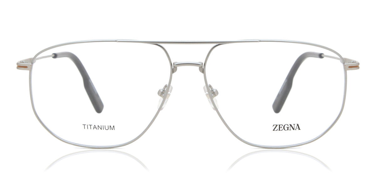 ゼニア EZ5242 007 Full rim フルリム シルバー Men メンズ 男性用 Eyeglasses メガネ 眼鏡 めがね フレーム 伊達メガネ 【正規品】【新品】【海外通販】【送料無料】｜SmartBuyGlasses