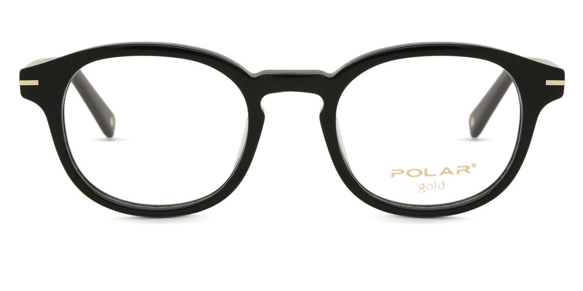 Polar Polar GOLD 23 77 Full rim フルリム シャイニーブラック Unisex ユニセックス 男女兼用 メンズ レディース Eyeglasses メガネ 眼鏡 めがね フレーム 伊達メガネ 【正規品】【新品】【海外通販】【送料無料】｜SmartBuyGlasses