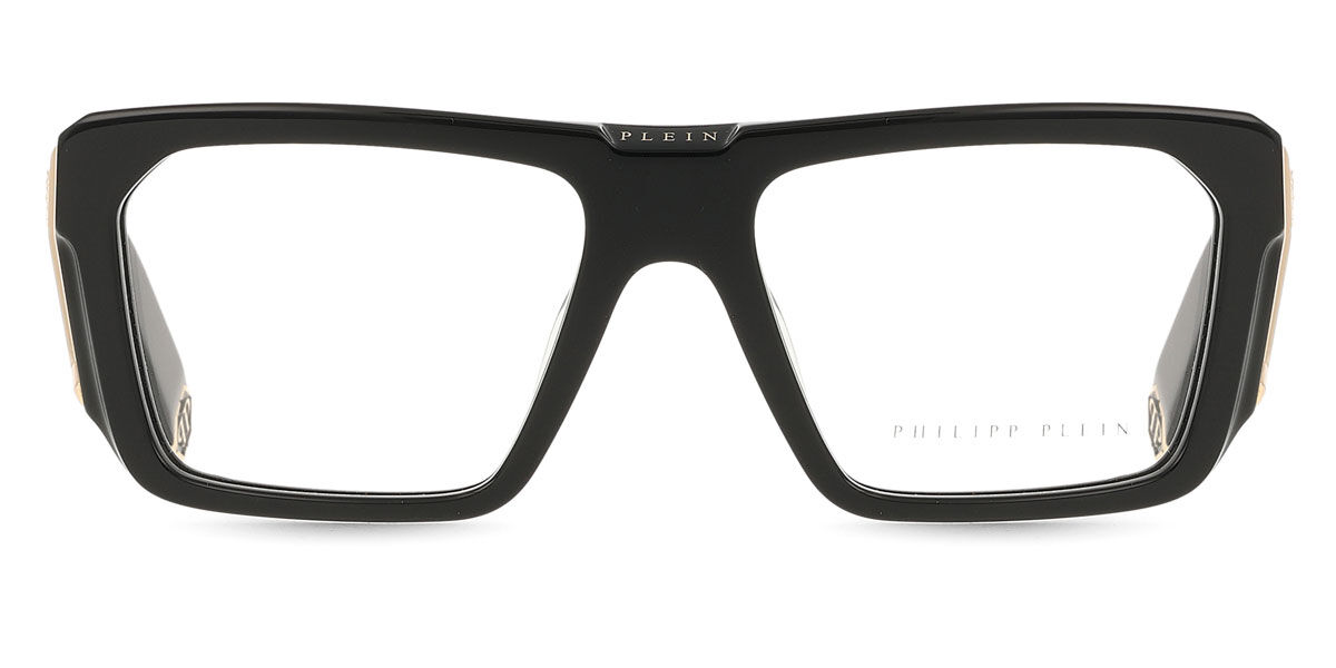 フィリップ プレイン Philipp Plein VPP142M 700Y Full rim フルリム グロッシー ブラック Women レディース 女性用 ウィメンズ Eyeglasses メガネ 眼鏡 めがね フレーム 伊達メガネ 【正規品】【新品】【海外通販】【送料無料】|SmartBuyGlasses