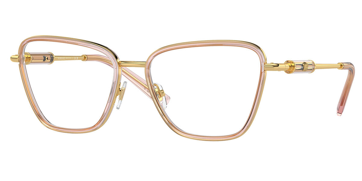 ヴェルサーチ Versace VE1292 1507 Full rim フルリム クリアピーチ/ゴールド Women レディース 女性用 ウィメンズ Eyeglasses メガネ 眼鏡 めがね フレーム 伊達メガネ 【正規品】【新品】【海外通販】【送料無料】|SmartBuyGlasses