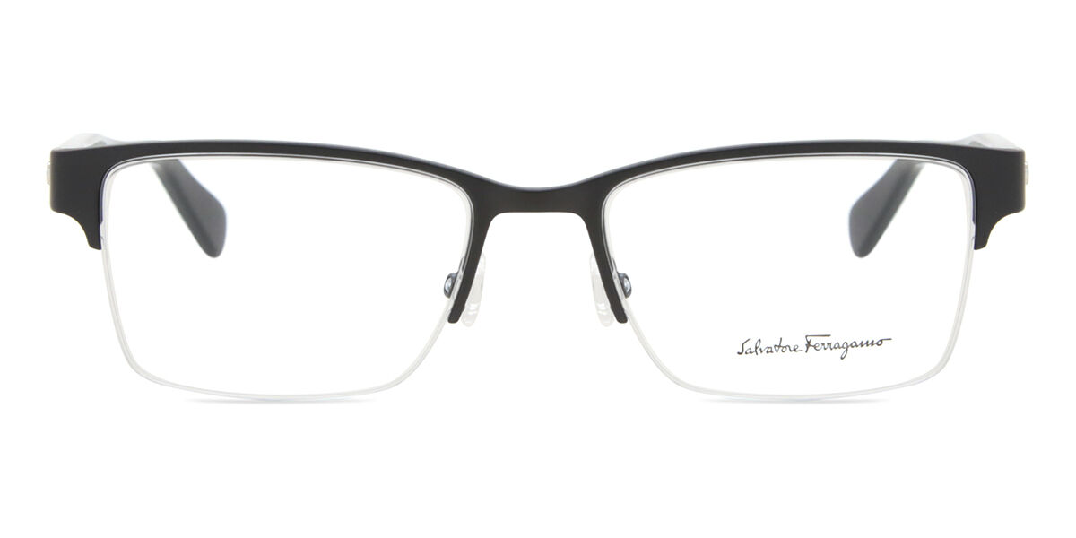 サルヴァトーレ・フェラガモ Salvatore Ferragamo SF 2222 002 Semi rimless セミリムレス マットブラック Men メンズ 男性用 Eyeglasses メガネ 眼鏡 めがね フレーム 伊達メガネ 【正規品】【新品】【海外通販】【送料無料】|SmartBuyGlasses