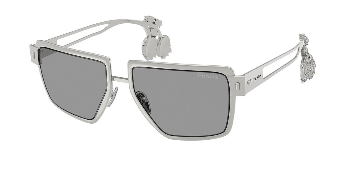 プラダ Prada PR D56S 1BC50Q Full rim フルリム シルバー Women レディース 女性用 ウィメンズ Sunglasses サングラス さんぐらす 【UVカテゴリ2】【正規品】【新品】【海外通販】【送料無料】|SmartBuyGlasses