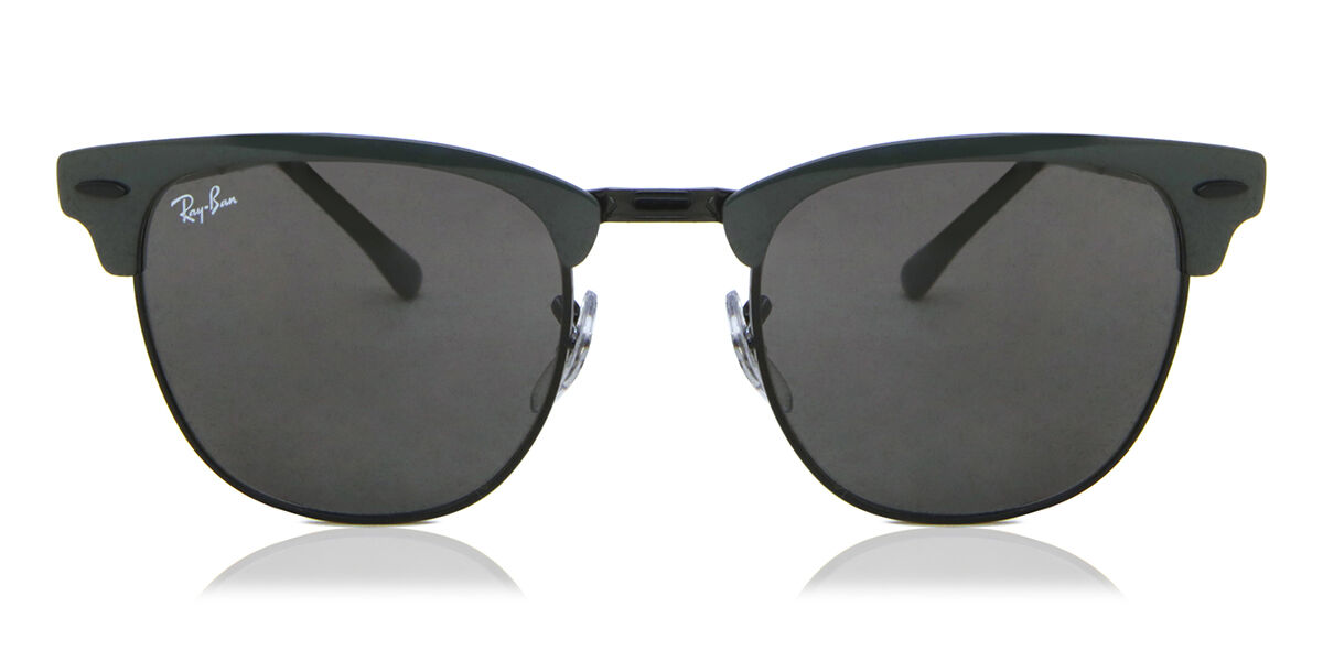 レイバン Ray-Ban RB3716 Clubmaster Metal 9256B1 Full rim フルリム 黒地にグレー Unisex ユニセックス 男女兼用 メンズ レディース Sunglasses サングラス さんぐらす 【UVカテゴリ3】【正規品】【新品】【海外通販】【送料無料】|SmartBuyGlasses