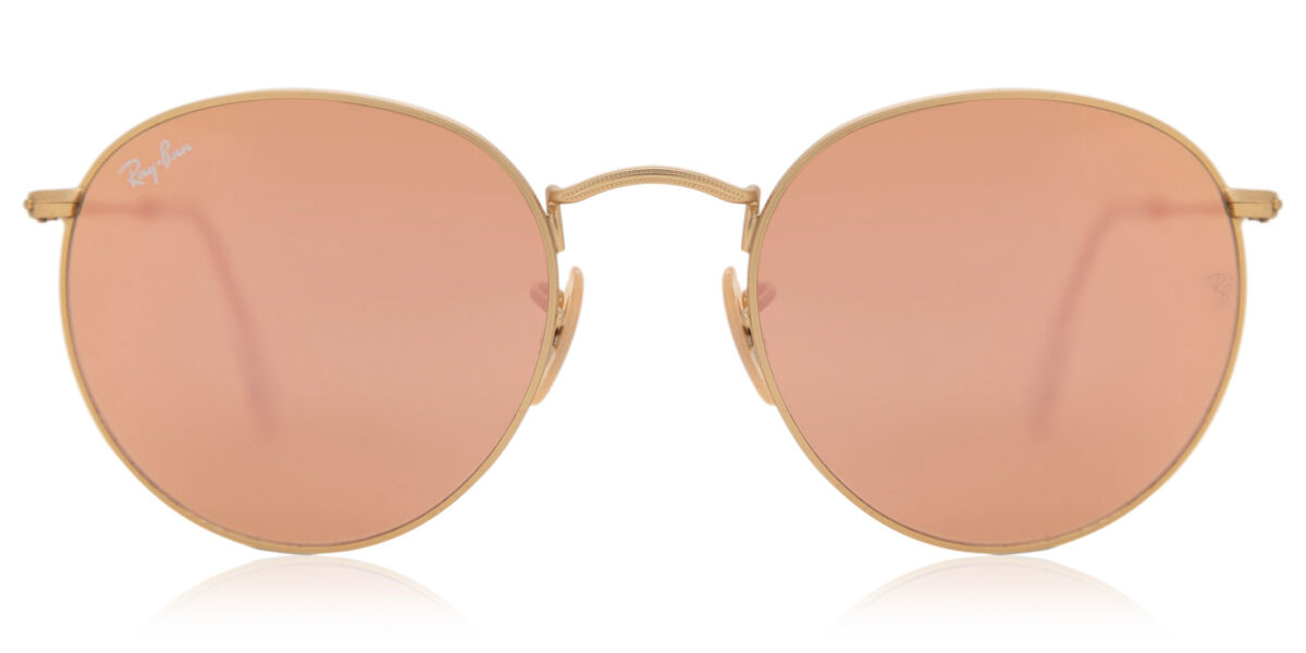 【正規品】【送料無料】【新品】レイバン Ray-Ban RB3447 Round Flash Lenses 112/Z2 マット ゴールド Men メンズ 男性用 Sunglasses サングラス さんぐらす【海外通販】