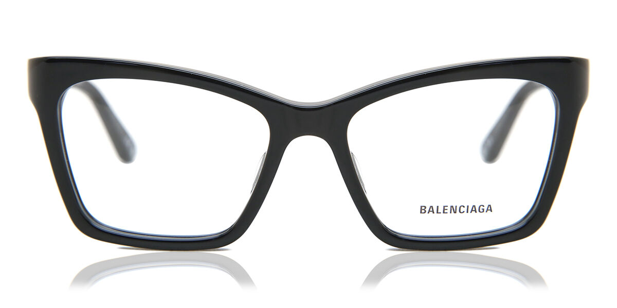 バレンシアガ Balenciaga BB0210O 001 Full rim フルリム ブラック Women レディース 女性用 ウィメンズ Eyeglasses メガネ 眼鏡 めがね フレーム 伊達メガネ 【正規品】【新品】【海外通販】【送料無料】|SmartBuyGlasses