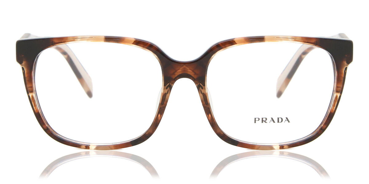 プラダ Prada PR 17ZVF Asian Fit 07R1O1 Full rim フルリム キャラメルトータス Women レディース 女性用 ウィメンズ Eyeglasses メガネ 眼鏡 めがね フレーム 伊達メガネ 【正規品】【新品】【海外通販】【送料無料】｜SmartBuyGlasses