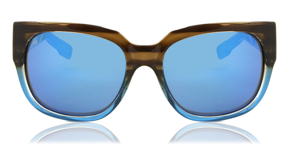 【正規品】【送料無料】【新品】コスタデルマル Costa Del Mar 6S9019 Waterwoman Polarized 901917 光沢のあるストライプブラウンブルー Women レディース 女性用 ウィメンズ Sunglasses サングラス さんぐらす【海外通販】
