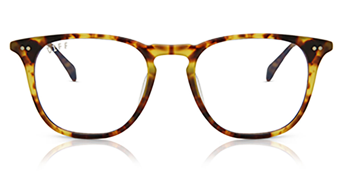 【正規品】【送料無料】DIFF DIFF Maxwell amber tortoise+clear lens New Unisex Eyeglasses【海外通販】