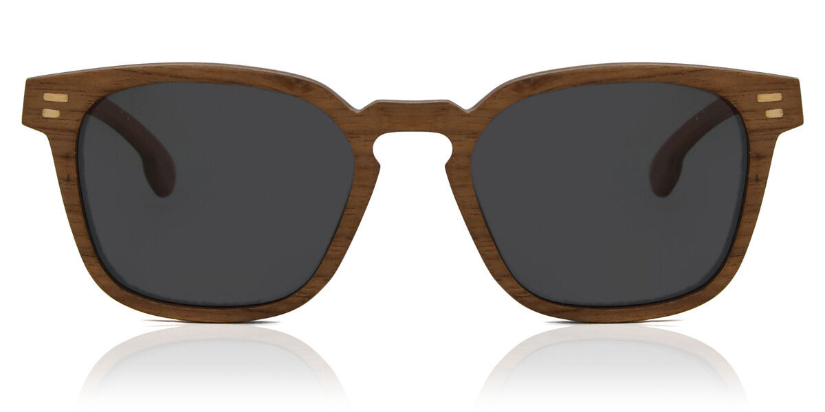 【正規品】【送料無料】Oh My Woodness! Full Rim Square Walnut Brown Oh My Woodness! Oak Polarized WS215-A06-01 Fashion Unisex Sunglasses【海外通販】｜SmartBuyGlasses
