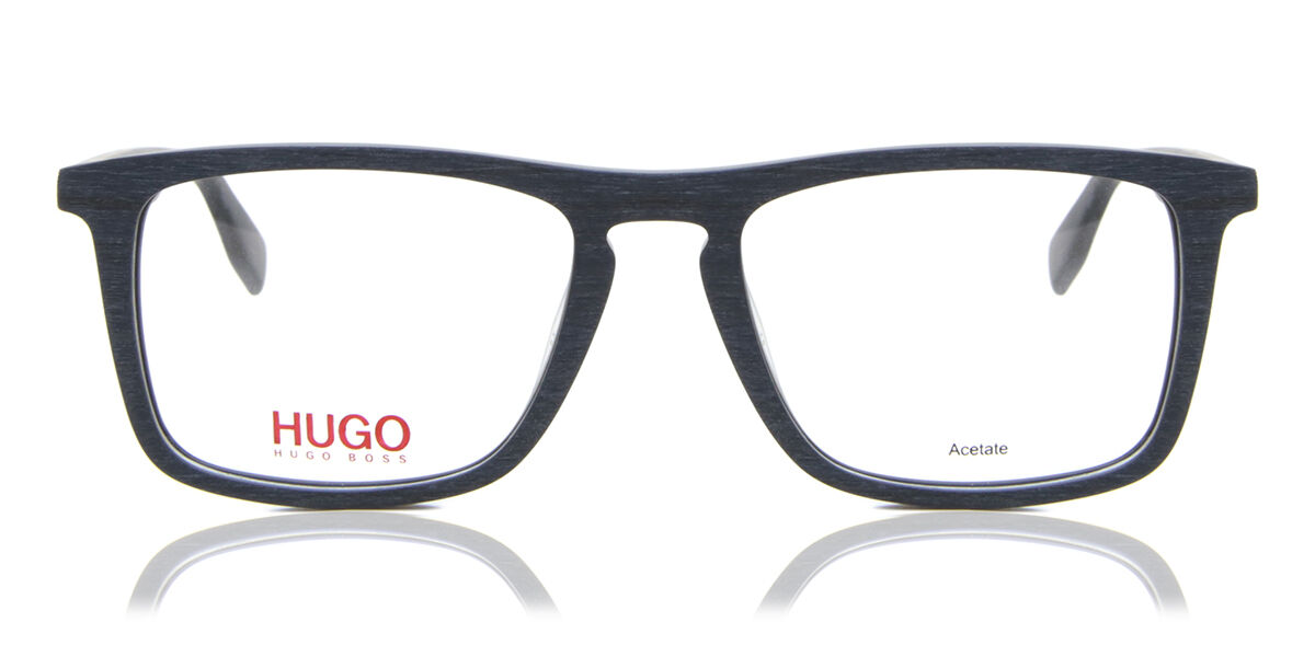 ヒューゴ Hugo 0322 2WF Full rim フルリム マットウッドブルー Unisex ユニセックス 男女兼用 メンズ レディース Eyeglasses メガネ 眼鏡 めがね フレーム 伊達メガネ 【正規品】【新品】【海外通販】【送料無料】｜SmartBuyGlasses 12,646円