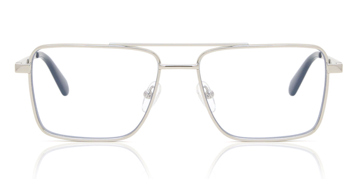 オフホワイト Off White OPTICAL STYLE 66 Blue-Light Block 7200 Full rim フルリム シルバー Unisex ユニセックス 男女兼用 メンズ レディース Eyeglasses メガネ 眼鏡 めがね フレーム 伊達メガネ 【正規品】【新品】【海外通販】【送料無料】|SmartBuyGlasses