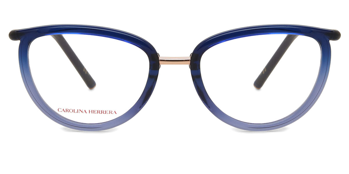 カロライナヘレラ Carolina Herrera HER 0079 ZX9 Full rim フルリム 色あせた透明な青 Women レディース 女性用 ウィメンズ Eyeglasses メガネ 眼鏡 めがね フレーム 伊達メガネ 【正規品】【新品】【海外通販】【送料無料】｜SmartBuyGlasses