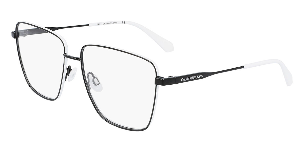 【正規品】【送料無料】【新品】カルバンクラインジーンズ Calvin Klein Jeans CKJ21211 073 ブラックホワイト Women レディース 女性用 ウィメンズ Eyeglasses メガネ 眼鏡 めがね フレーム 伊達メガネ【海外通販】