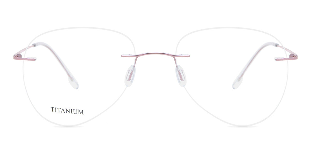 【正規品】【送料無料】SmartBuyコレクション Rimless Oval Shiny Light Pink SmartBuy Collection Hani RT-010 C6 Fashion Unisex Eyeglasses【海外通販】