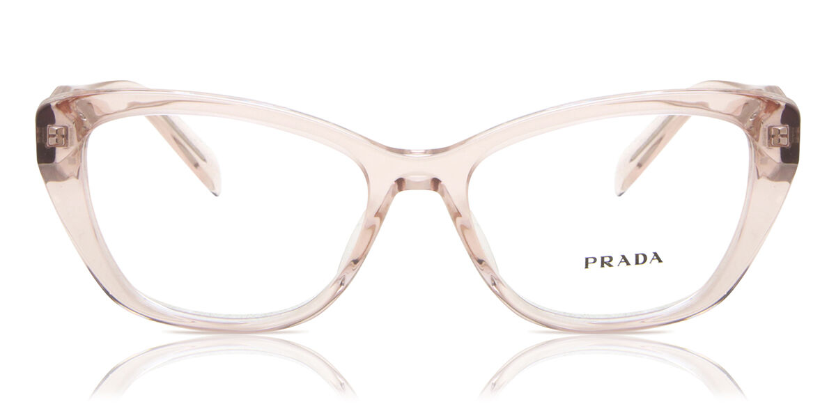 プラダ Prada PR 19WV 15J1O1 Full rim 盛りだくさんリム トランスペアレント さくら色 Women レディース お上さん用 ウィメンズ Eyeglasses 眼鏡 メガネ めがね ひな形 伊達眼鏡 【決まり品】【新品】【外国で通信販売】【貨物輸送無料】 バッグ・小物・ブランド雑貨-眼鏡-眼鏡・サングラス