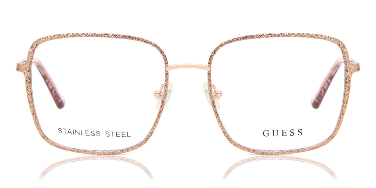 【正規品】【送料無料】【新品】ゲス Guess GU2914 074 レッドグリッター Women レディース 女性用 ウィメンズ Eyeglasses メガネ 眼鏡 めがね フレーム 伊達メガネ【海外通販】