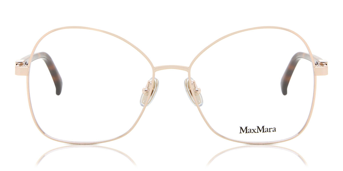 マックスマラ Max Mara MM5033 028 Full rim フルリム 光沢のあるローズゴールド Women レディース 女性用 ウィメンズ Eyeglasses メガネ 眼鏡 めがね フレーム 伊達メガネ 【正規品】【新品】【海外通販】【送料無料】｜SmartBuyGlasses