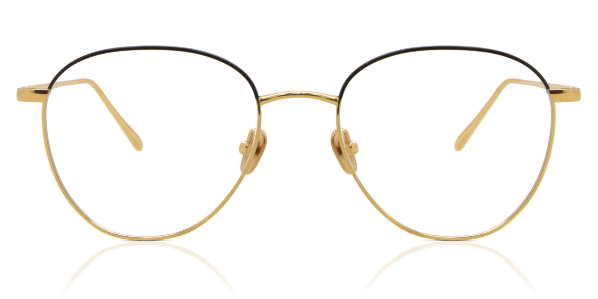 リンダ・ファロー Linda Farrow RAIF LFLC819 C24 Full rim 盛りだくさんリム 黄色 ゴールド 黒いこと Unisex ユニ一発やる 男女兼用 メンズ レディース Eyeglasses 眼鏡 メガネ めがね 枠組み 伊達眼鏡 【定まり品】【新品】【外国で通信販売】【貨物輸送無料】