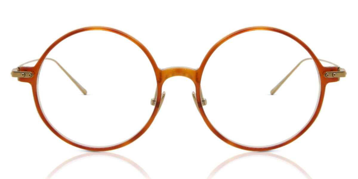 リンダ・ファロー Linda Farrow SAVOYE LF09A Asian Fit C5 Full rim フルリム トランスペアレント オレンジ Unisex ユニセックス 男女兼用 メンズ レディース Eyeglasses メガネ 眼鏡 めがね フレーム 伊達メガネ 【正規品】【新品】【海外通販】【送料無料】｜SmartBuyGlasses