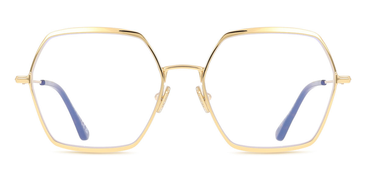 トムジェラルド・r・フォード Tom Ford FT6050-B 030 Blue-Light Block Full rim 盛りだくさんリム 輝く奥行きのあるゴールド Women レディース 成人女性用 ウィメンズ Eyeglasses 眼鏡 メガネ めがね ひな形 伊達眼鏡 【置き目品】【新品】【外国で通信販売】【貨物輸送無料】