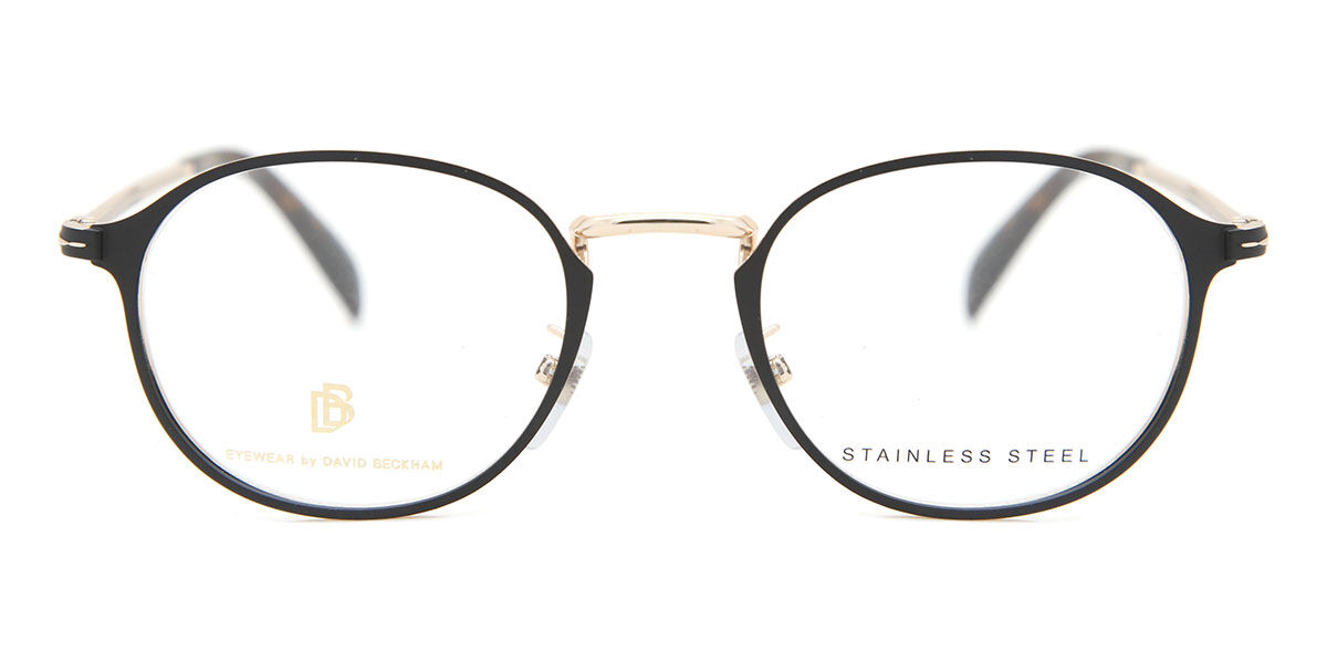 デビッド ベッカム David Beckham DB 7055 I46 Full rim フルリム マット ブラック ゴールド Men メンズ 男性用 Eyeglasses メガネ 眼鏡 めがね フレーム 伊達メガネ 【正規品】【新品】【海外通販】【送料無料】|SmartBuyGlasses