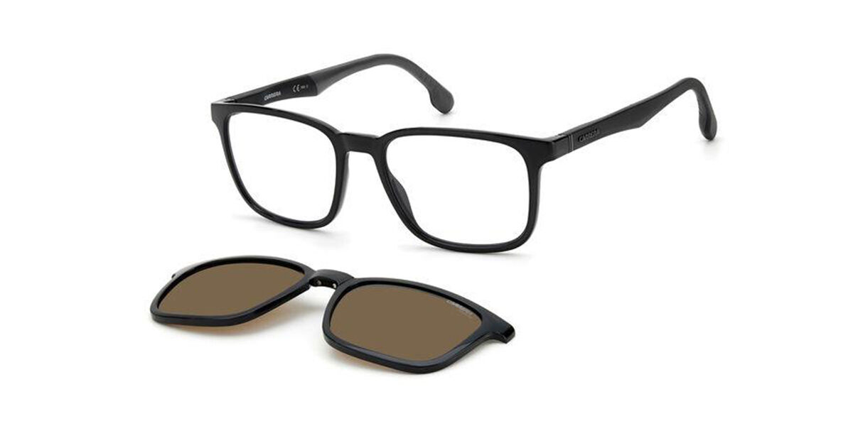 カレラ Carrera CA 8045/CS with Clip-On 807/SP Full rim 盛りだくさんリム 黒いこと Men メンズ 成人男性用 Eyeglasses 眼鏡 メガネ めがね ひな形 伊達眼鏡 【置き目品】【新品】【外国で通信販売】【貨物輸送無料】