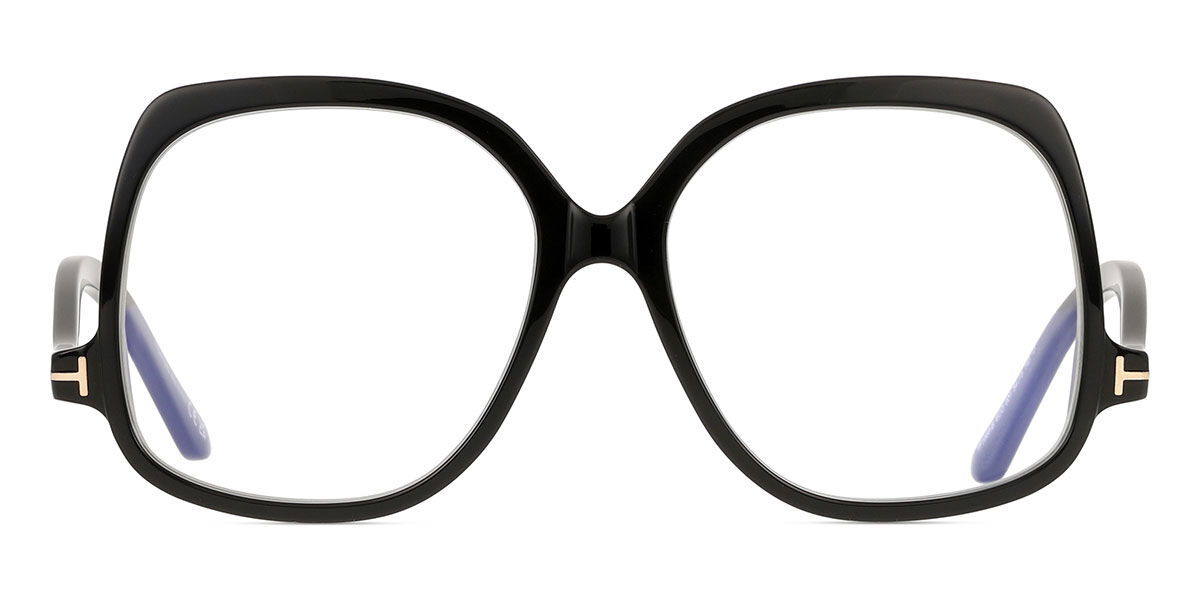 トムジェラルド・r・フォード Tom Ford FT5968-B 001 Blue-Light Block Full rim 盛りだくさんリム シャイニーブラック Women レディース お上さん用 ウィメンズ Eyeglasses 眼鏡 メガネ めがね 一こま 伊達眼鏡 【置き目品】【新品】【外国で通信販売】【貨物輸送無料】