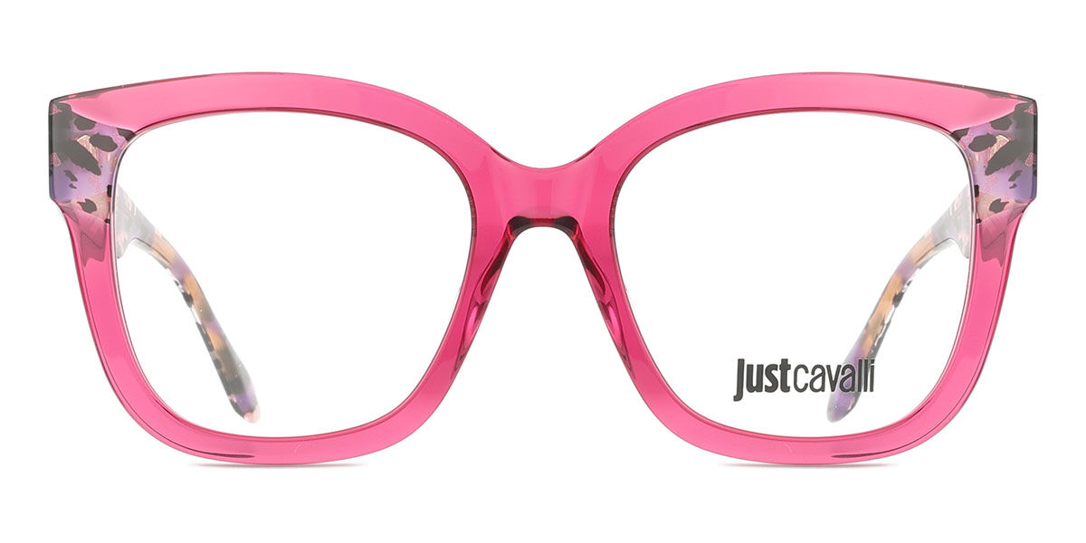 ジャストカヴァリ Just Cavalli VJC115V 01BV Full rim フルリム シャイニークリアシクラメンピンク ウィズ アニマルプリント Women レディース 女性用 ウィメンズ Eyeglasses メガネ 眼鏡 めがね フレーム 伊達メガネ 【正規品】【新品】【海外通販】【送料無料】|SmartBuyGlasses