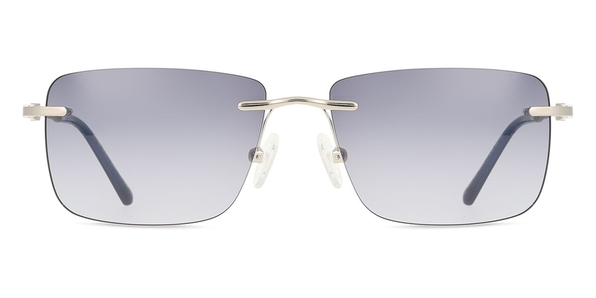 【正規品】【送料無料】SmartBuyコレクション Rimless Rectangle Gunmetal SmartBuy Collection Dune JST-168 084 Fashion Unisex Sunglasses【海外通販】