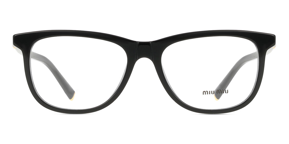 ミュウミュウ Miu Miu MU01WV 16K1O1 Full rim 盛りだくさんリム 黒いこと Women レディース 亭主もち用 ウィメンズ Eyeglasses 眼鏡 メガネ めがね ひな形 伊達眼鏡 【定め事品】【新品】【外国で通信販売】【貨物輸送無料】
