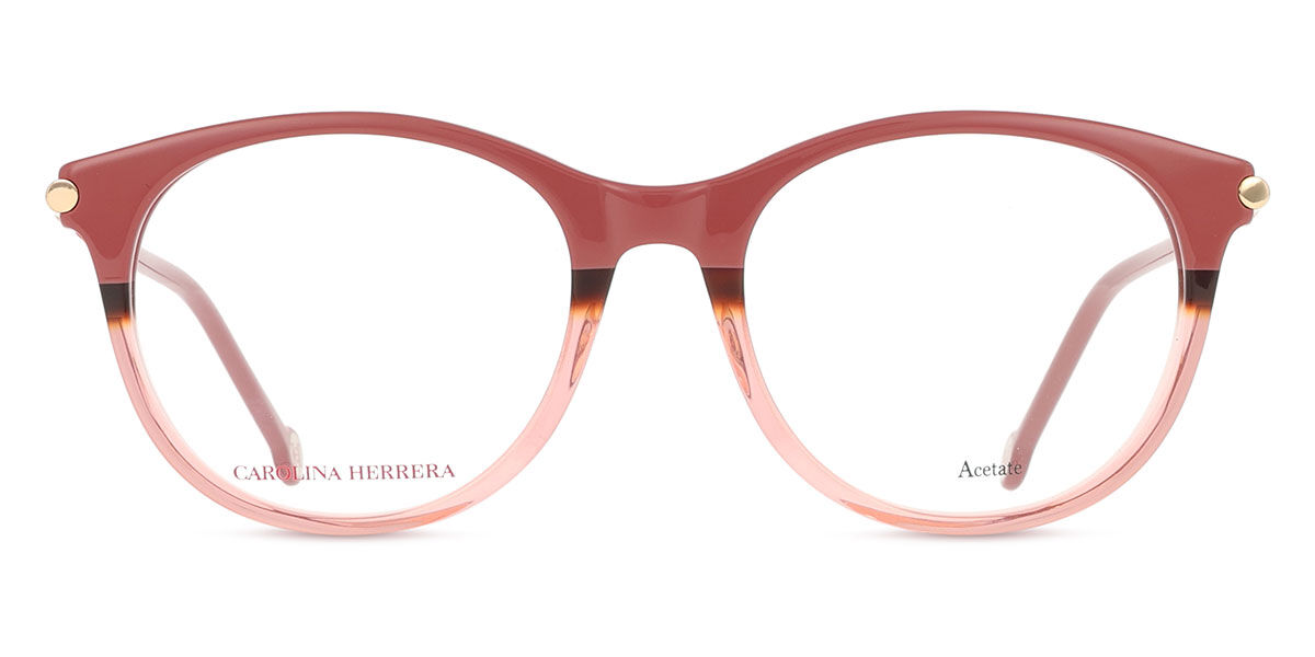 カロライナヘレラ Carolina Herrera CH 0026 VA4 Full rim フルリム 透明レッド／ツートーン Women レディース 女性用 ウィメンズ Eyeglasses メガネ 眼鏡 めがね フレーム 伊達メガネ 【正規品】【新品】【海外通販】【送料無料】｜SmartBuyGlasses