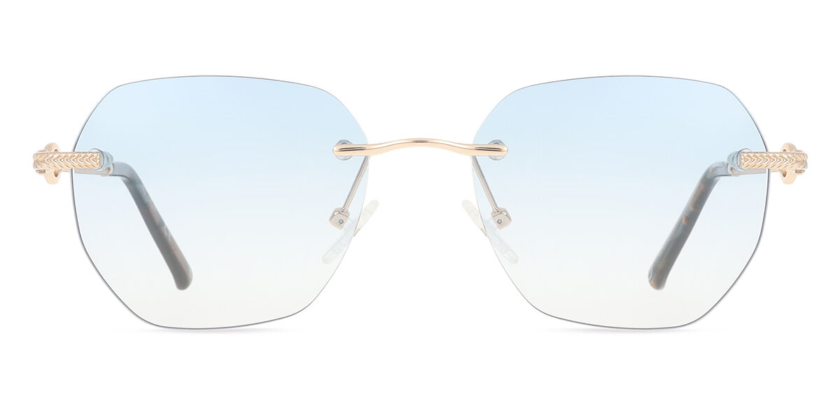 【正規品】【送料無料】SmartBuyコレクション Rimless Geometric Light Gold SmartBuy Collection Sundra JST-164 001 Fashion Unisex Sunglasses【海外通販】