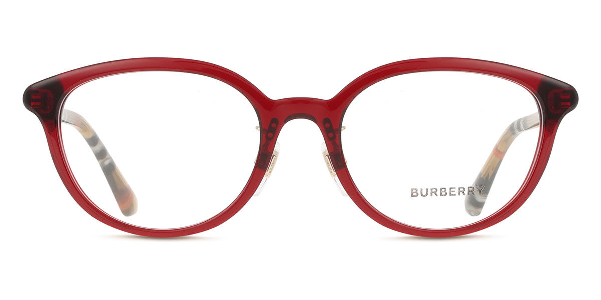 【正規品】【送料無料】【新品】バーバリー Burberry BE2435D Asian Fit 4176 トランスペアレント レッド Women レディース 女性用 ウィメンズ Eyeglasses メガネ 眼鏡 めがね フレーム 伊達メガネ【海外通販】