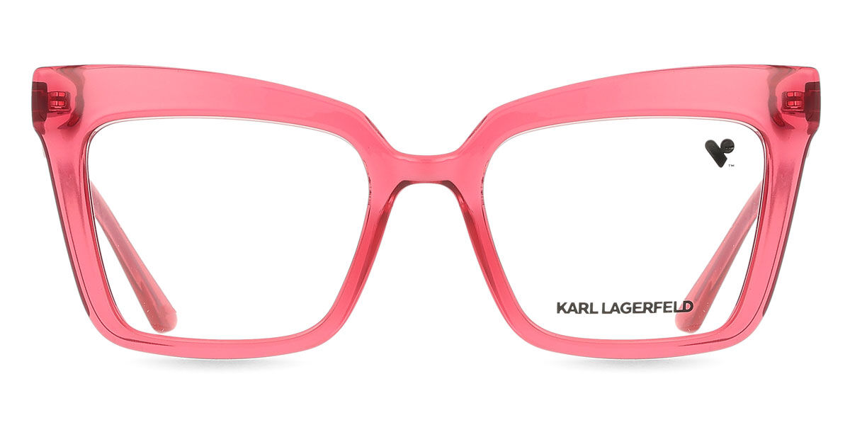 【正規品】【送料無料】【新品】カール・ラガーフェルド Karl Lagerfeld KL6136 612 トランスペアレントチェリーレッド Women レディース 女性用 ウィメンズ Eyeglasses メガネ 眼鏡 めがね フレーム 伊達メガネ【海外通販】