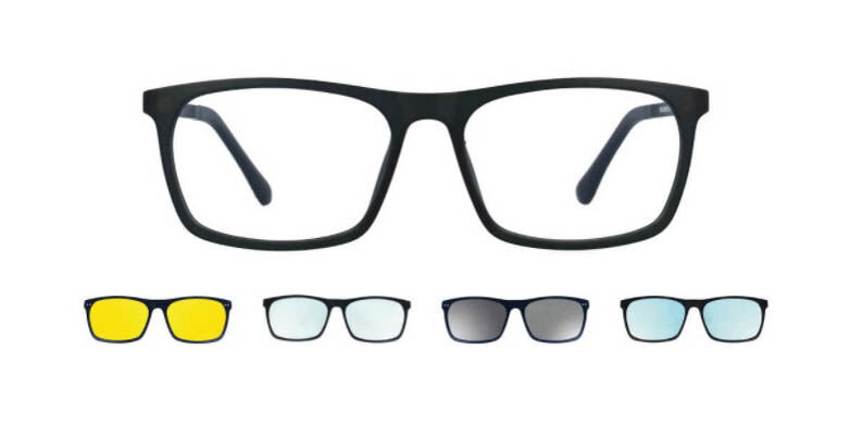 【正規品】【送料無料】SmartBuyコレクション Clip on Square Black SmartBuy Collection Namacpacan with Clip-on U-0257 M04 Fashion Unisex Eyeglasses【海外通販】 11,734円