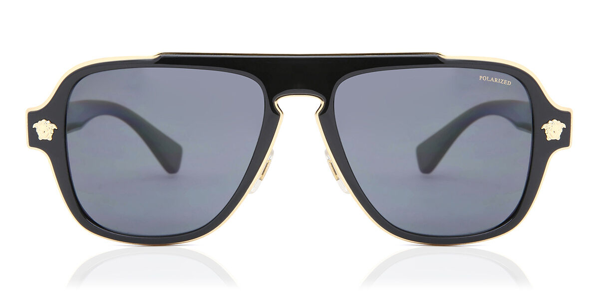 ヴェルサーチ Versace VE2199 Polarized 100281 Full rim 盛りだくさんリム 黒いこと Men メンズ 成人男性用 Sunglasses 黒眼鏡 さんぐらす 【UV科目3】【偏光】【置き目品】【新品】【外国で通信販売】【貨物輸送無料】