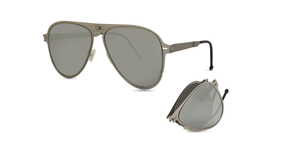 【正規品】【送料無料】ローブ ギャラクシー ROAV Galaxy 8101 Atlas Folding Silver Polarized 11.61 New Unisex Sunglasses【海外通販】