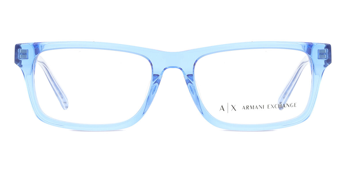 アルマーニエクスチェンジ Armani Exchange AX3115F Asian Fit 8345 Full rim フルリム 透明なスカイブルー Men メンズ 男性用 Eyeglasses メガネ 眼鏡 めがね フレーム 伊達メガネ 【正規品】【新品】【海外通販】【送料無料】｜SmartBuyGlasses