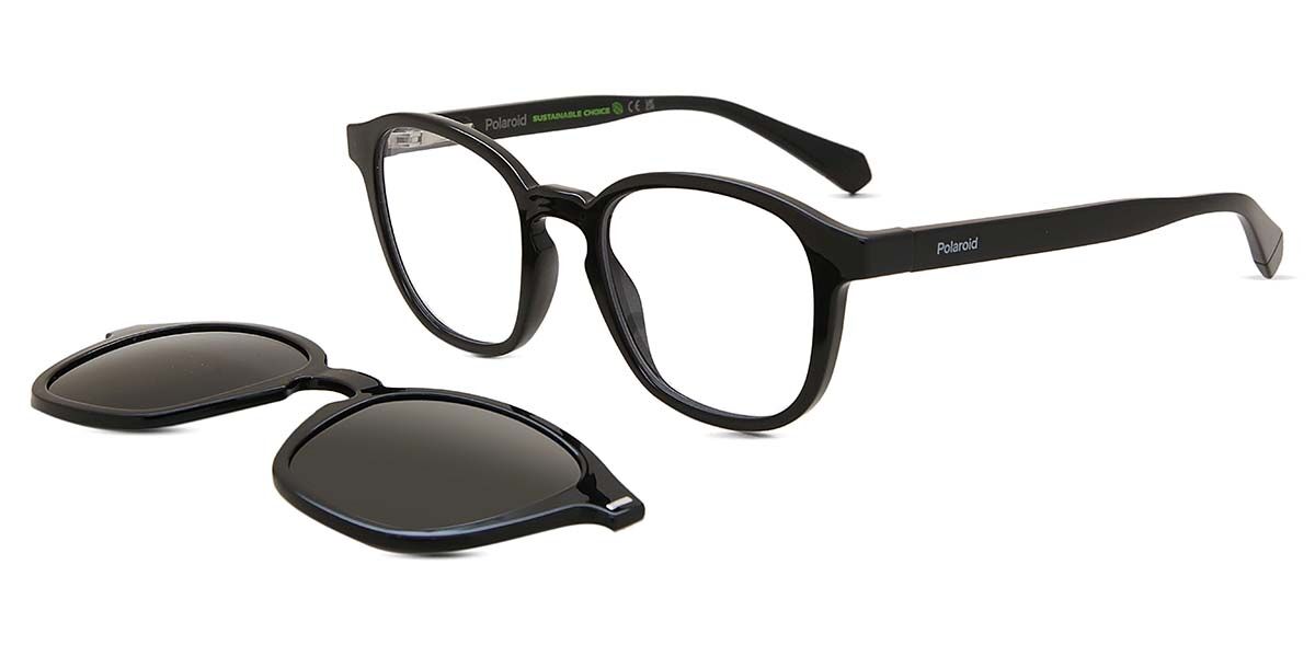 ポラロイド Polaroid PLD 6203/CS with Clip-on 807/M9 Full rim フルリム ブラック Unisex ユニセックス 男女兼用 メンズ レディース Eyeglasses メガネ 眼鏡 めがね フレーム 伊達メガネ 【正規品】【新品】【海外通販】【送料無料】|SmartBuyGlasses