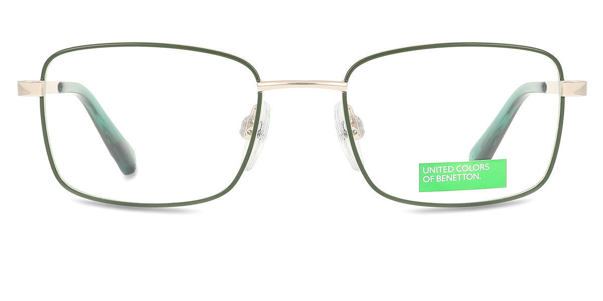 ユナイテッド カラーズ オブ ベネトン United Colors of Benetton 4006 550 Full rim 盛りだくさんリム 緑であること 薄墨色 Men メンズ 成人男性用 Eyeglasses 眼鏡 メガネ めがね ひな形 伊達眼鏡 【置き目品】【新品】【外国で通信販売】【貨物輸送無料】