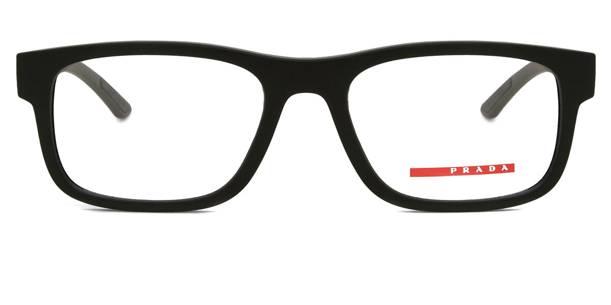 プラダリネアロッサ Prada Linea Rossa PS04QV DG01O1 Full rim フルリム ラバーライズドブラック Men メンズ 男性用 Eyeglasses メガネ 眼鏡 めがね フレーム 伊達メガネ 【正規品】【新品】【海外通販】【送料無料】｜SmartBuyGlasses