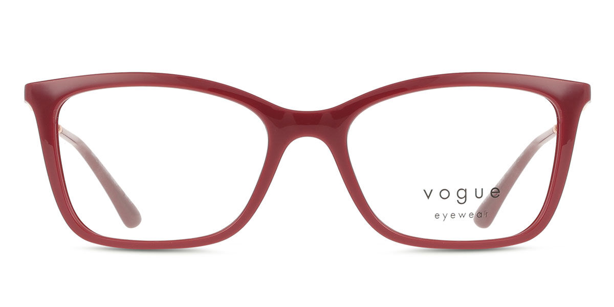 ヴォーグアイウェア Vogue Eyewear VO5563 2875 Full rim フルリム フル チェリー レッド Women レディース 女性用 ウィメンズ Eyeglasses メガネ 眼鏡 めがね フレーム 伊達メガネ 【正規品】【新品】【海外通販】【送料無料】｜SmartBuyGlasses