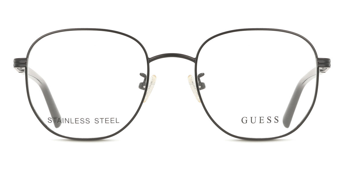 ゲス Guess GU50067-D Asian Fit 002 Full rim フルリム マットブラック Men メンズ 男性用 Eyeglasses メガネ 眼鏡 めがね フレーム 伊達メガネ 【正規品】【新品】【海外通販】【送料無料】｜SmartBuyGlasses