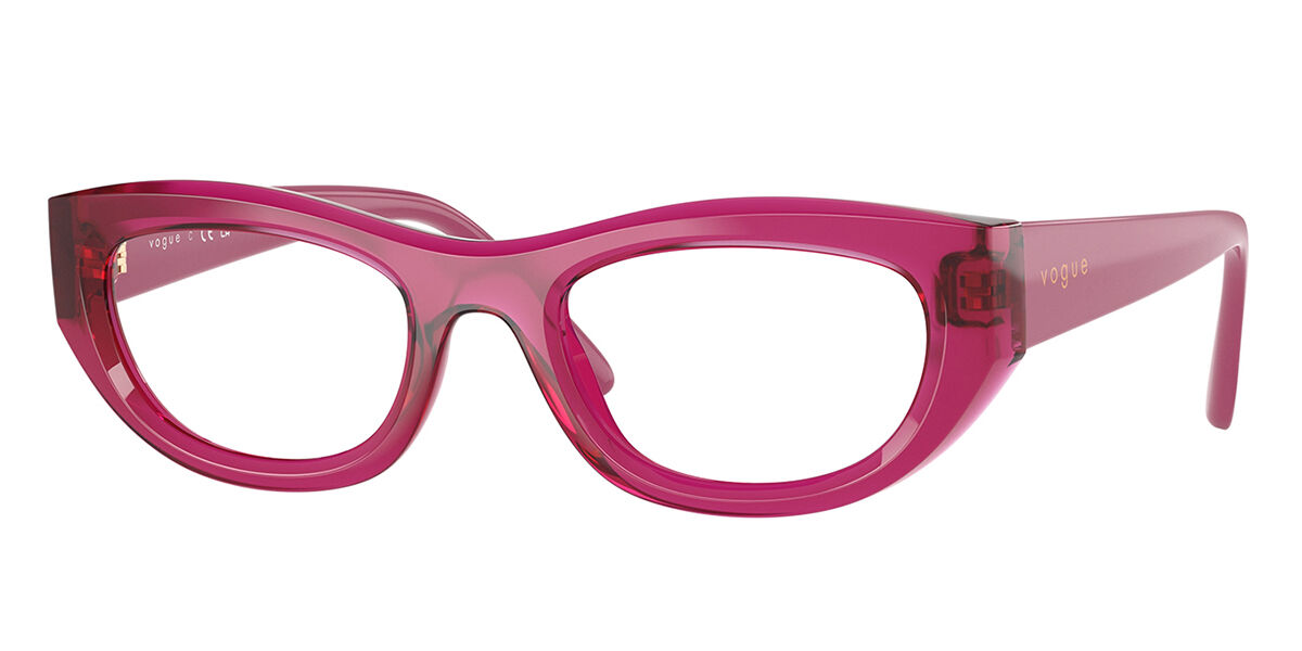 ヴォーグアイウェア Vogue Eyewear VO5615 2987 Full rim フルリム 透明フクシアピンク Women レディース 女性用 ウィメンズ Eyeglasses メガネ 眼鏡 めがね フレーム 伊達メガネ 【正規品】【新品】【海外通販】【送料無料】|SmartBuyGlasses