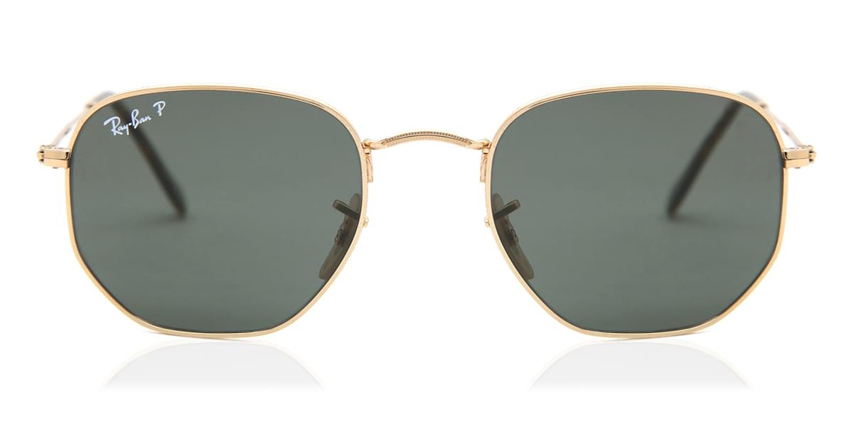 Ray-Ban ゴールドフレーム　グリーンスモークレンズサングラス Amazon | Ray-Ban(レイバン) RB3857 フランクスクエアサングラス