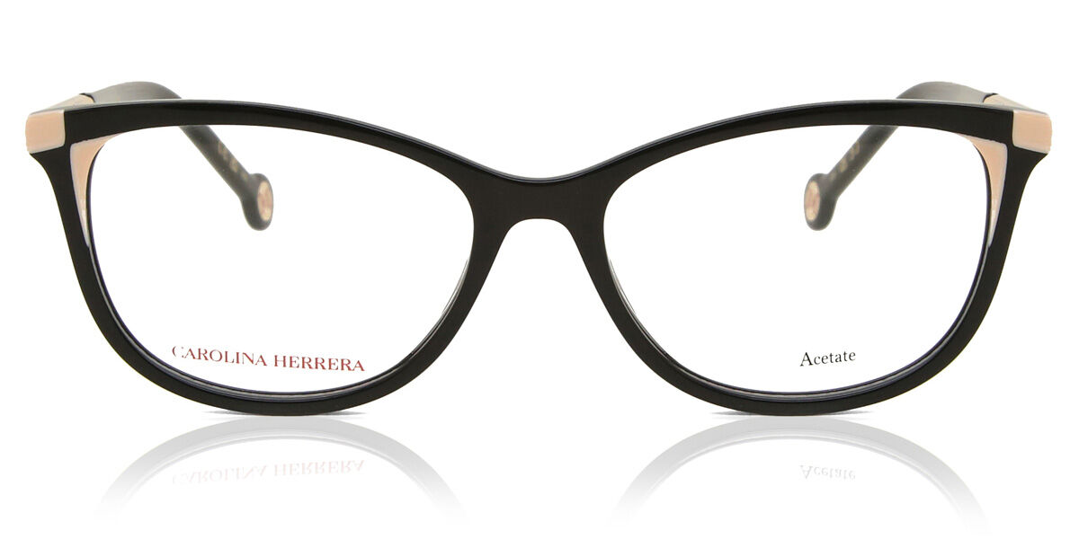 カロライナヘレラ Carolina Herrera HER 0163 KDX Full rim フルリム ブラックヌード Women レディース 女性用 ウィメンズ Eyeglasses メガネ 眼鏡 めがね フレーム 伊達メガネ 【正規品】【新品】【海外通販】【送料無料】|SmartBuyGlasses
